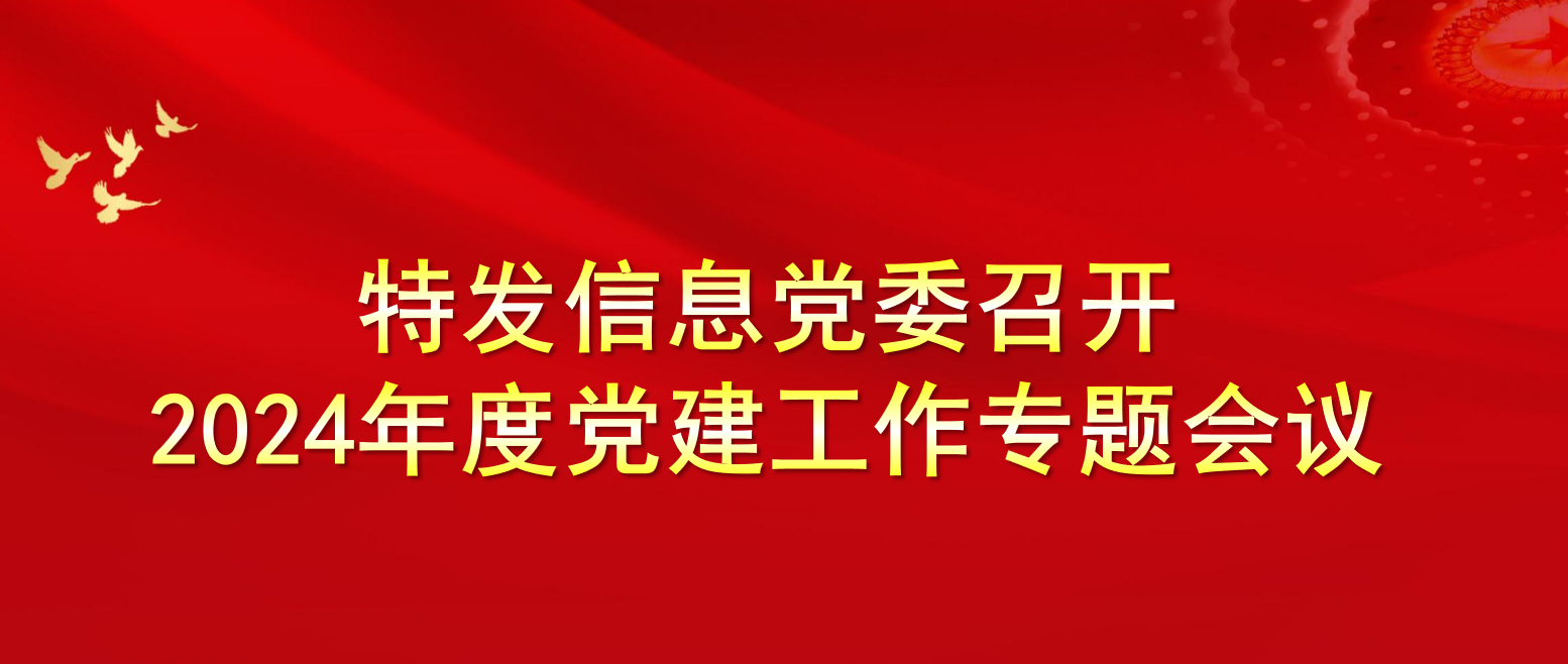 特發信息黨委召開2024年度黨建工作專題會議